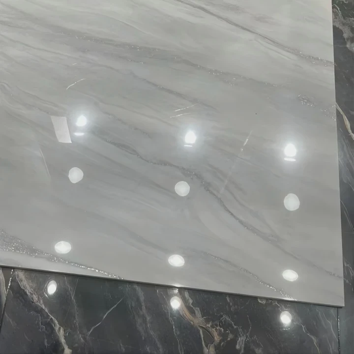 Polished Porcelain Slab For Wall And Floor Use