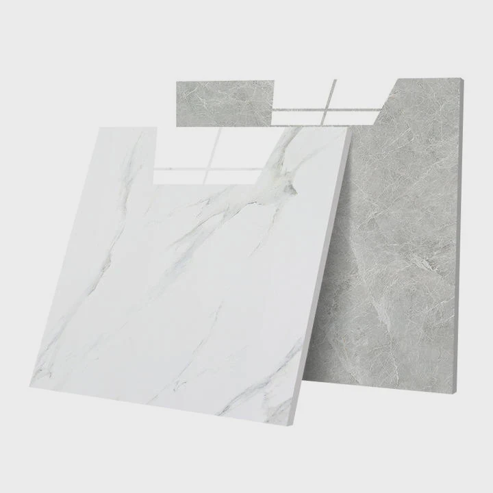 White Porcelain Marble Look Floor Tile