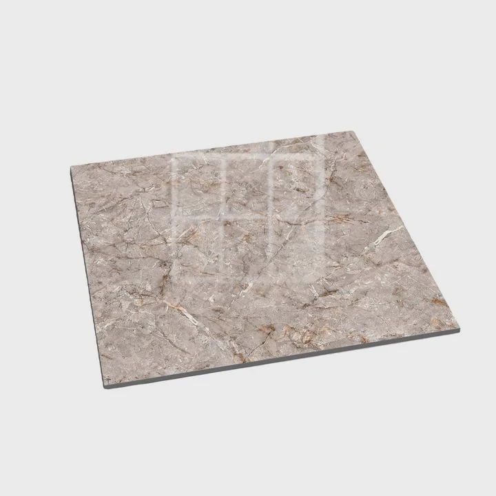 600X600 Grey Polished Porcelain Tile