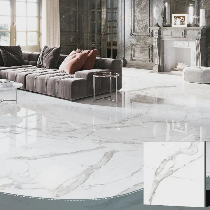 Calacatta White Porcelain Floor Tile