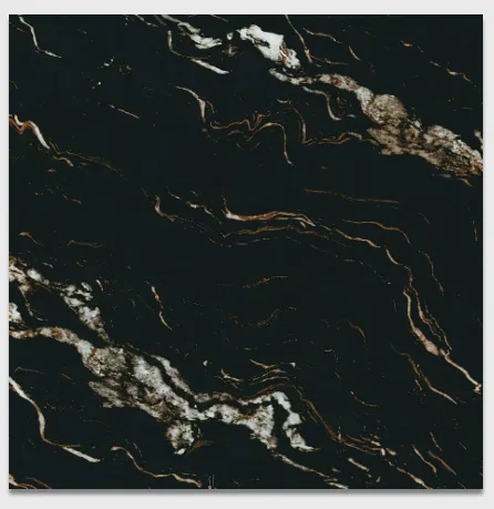 FULL BODY GLAZED POLISHED PORCELAIN TILE Black Cloudstone